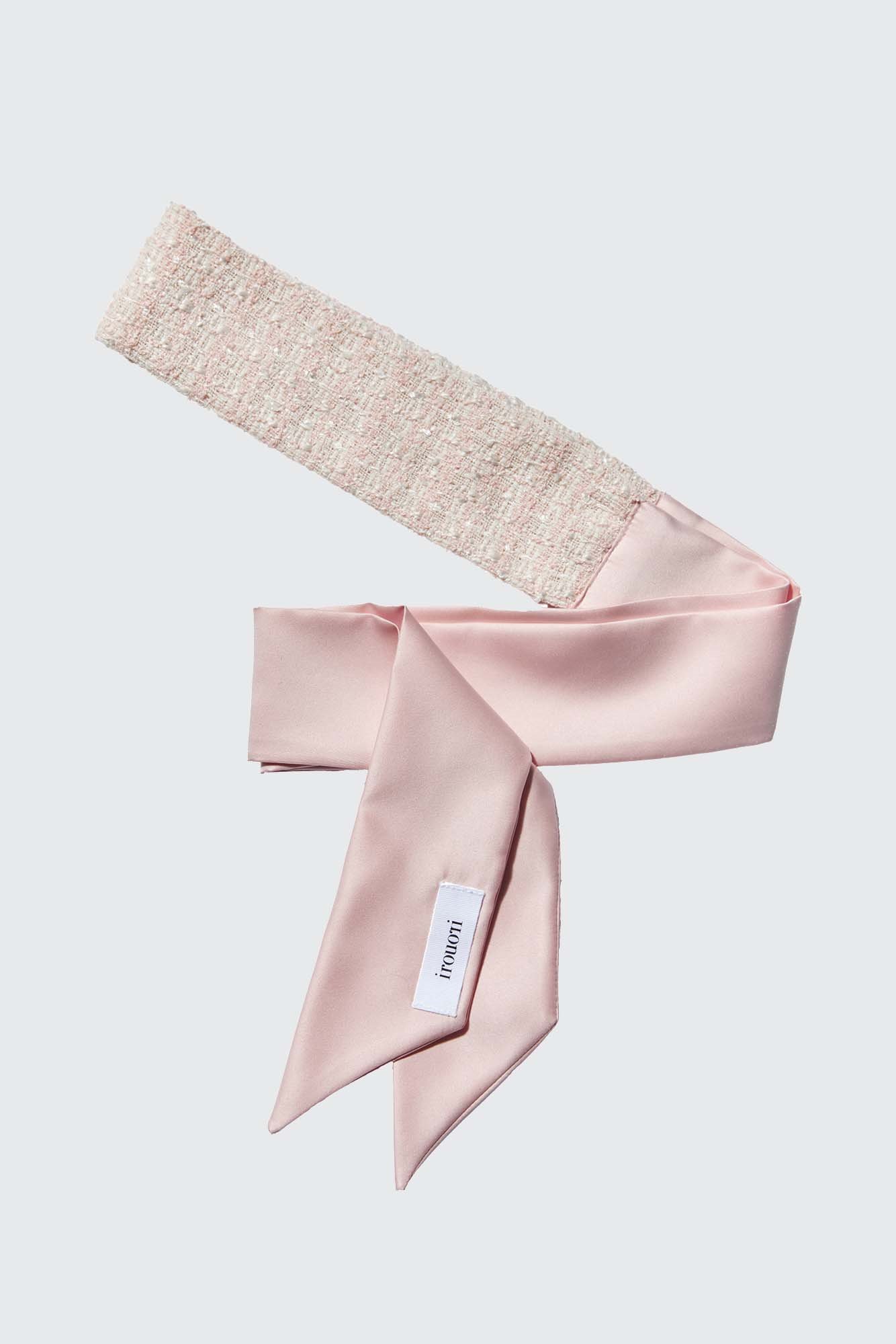 Tweed Satin Hairband (pink)