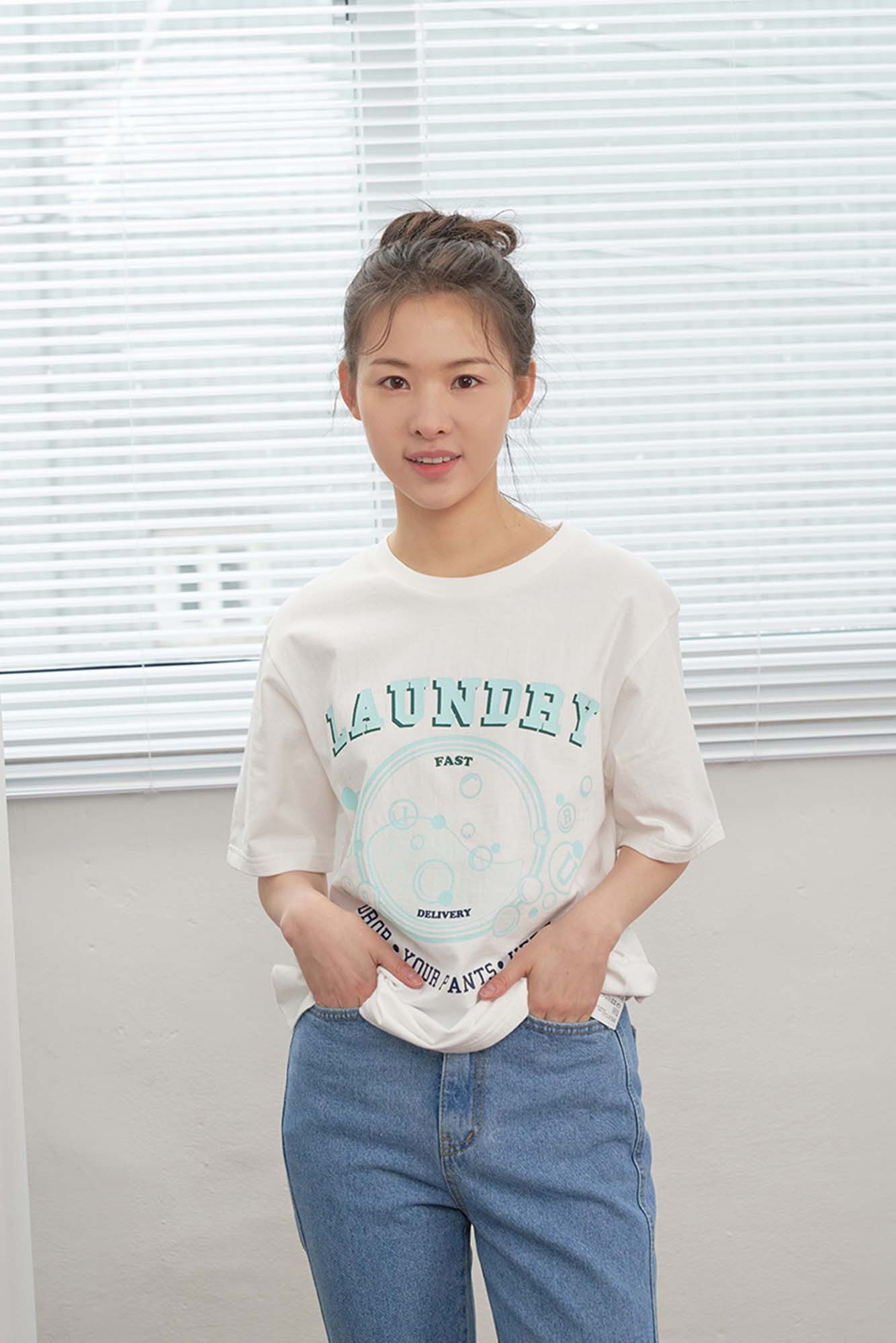 Laundry Bubble T-shirt (White)